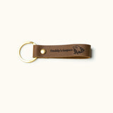 Fishing Leather Keychain