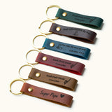 Golf Leather Keychain