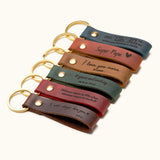 Personalized Leather Keychain