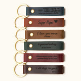 Personalized Leather Keychain