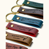 Golf Leather Keychain